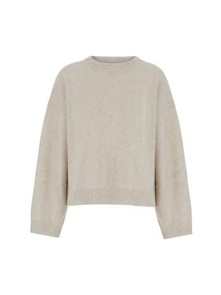 Sweter Loulou De Saison wełniany beżowy