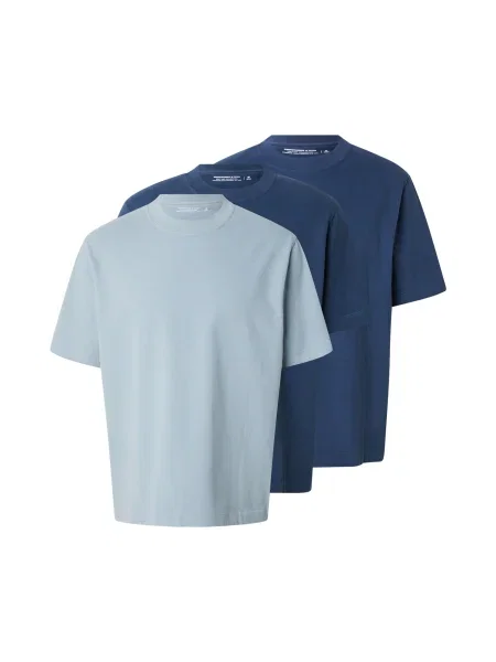 Abercrombie & Fitch Majica encijan / svetlo / temno modra