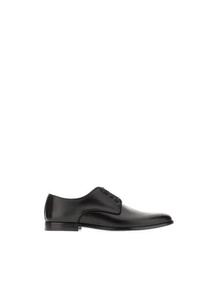 Derby Dolce And Gabbana skórzany czarny