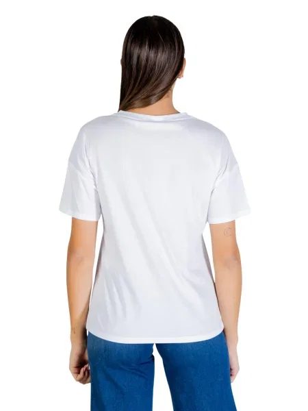 Koszulka Liu Jo z nadrukiem z krótkim rękawem biała