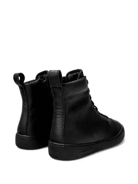 Botine Camper cu șireturi din piele negru