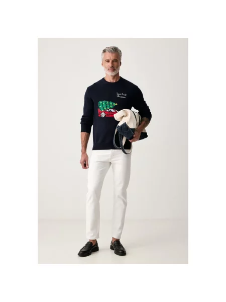 Sweter Mc2 Saint Barth niebieski