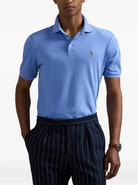 Manšestrové s límcem izolované polotričko Polo Ralph Lauren bílé