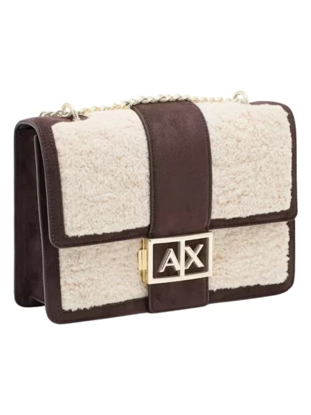 Kabelka Armani Exchange hnedá