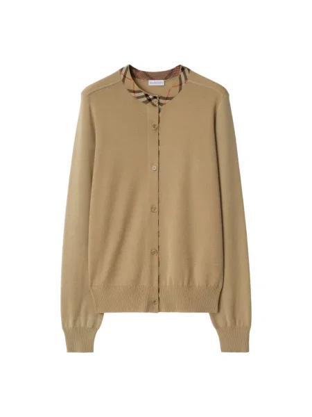 Kardigan Burberry brązowy