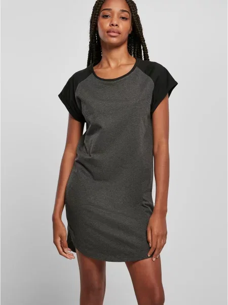 Sukienka koszulowa Urban Classics czarna