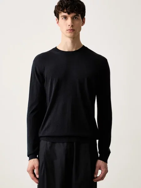 Emporio Armani pulover pentru bărbați cu mătase