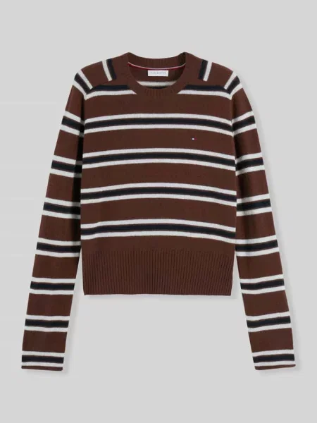 Sweter o kroju slim fit z czystej wełny Tommy Hilfiger