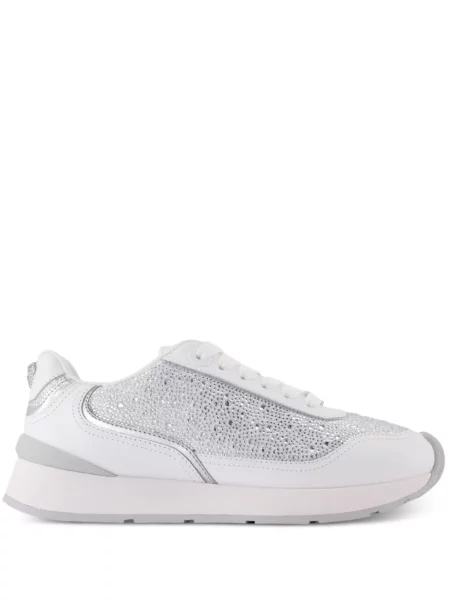 Sneakerși Versace de cristal alb