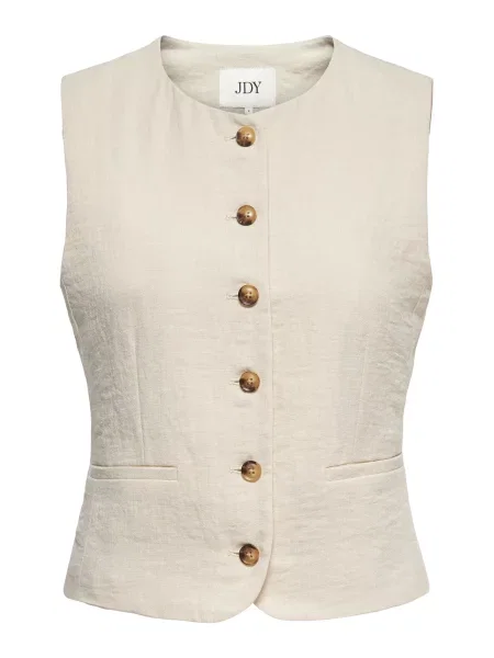 JDY Vestă de costum JDYCARA ecru