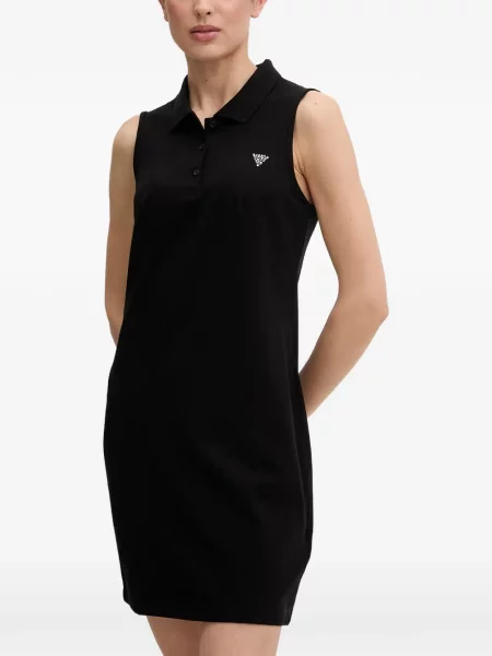Stras rochie mini Guess fără mâneci negru