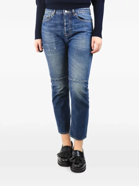 Blugi Golden Goose cu talie joasă albastru