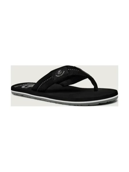 TOMMY HILFIGER Flip-flops / alb negru