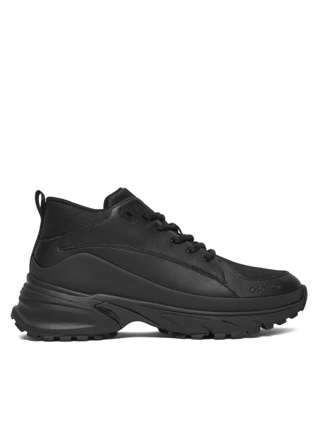 Sportcipők Calvin Klein Hike Runner Mid Laceup Tech Mix fekete