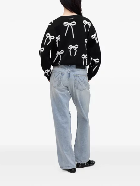 Пуловер Marc Jacobs с панделка черно