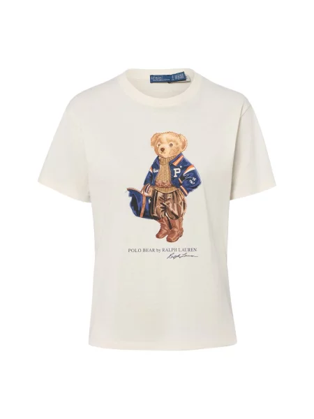 Koszulka polo Polo Ralph Lauren z krótkim rękawem beżowa
