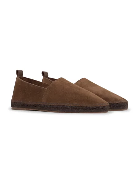 Espadryle Castaner skórzane brązowe