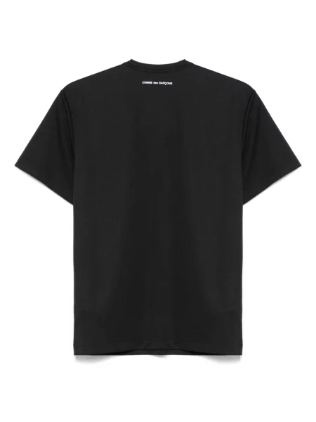 Tricou Comme Des Garçons cu decolteu rotund negru