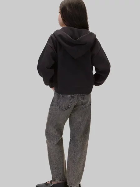 Суичър с качулка Calvin Klein Jeans черно