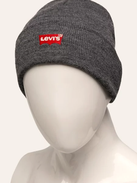 LEVI'S GRAY BEANIE šedý