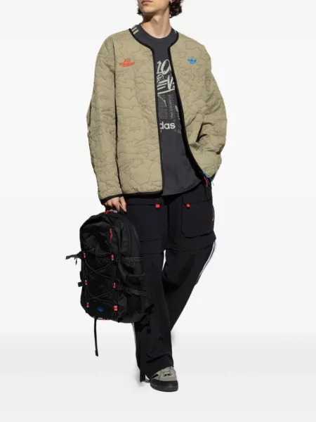 Sneakerși Adidas cu broderie negru