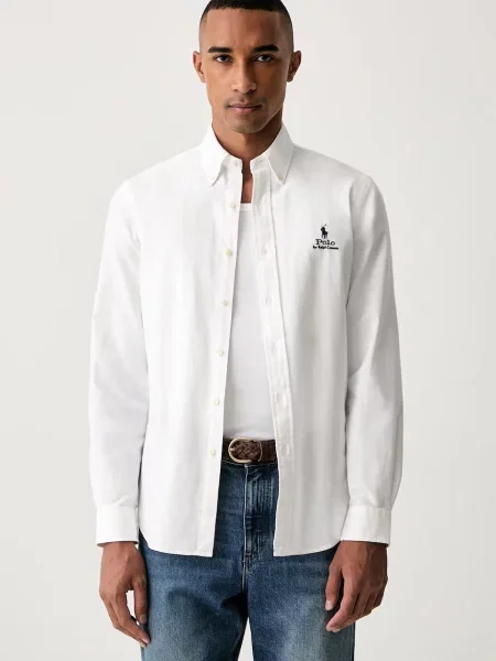 POLO RALPH LAUREN Cămașă | Custom fit alb