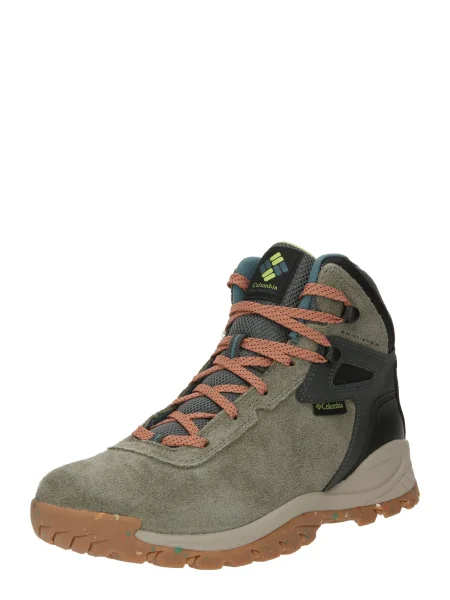 Pánske trekové topánky Columbia Newton Ridge Plus II Suede WP cordovan/spice čierna