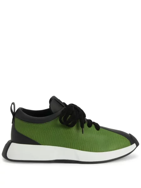 Sneakerși Giuseppe Zanotti din piele verde