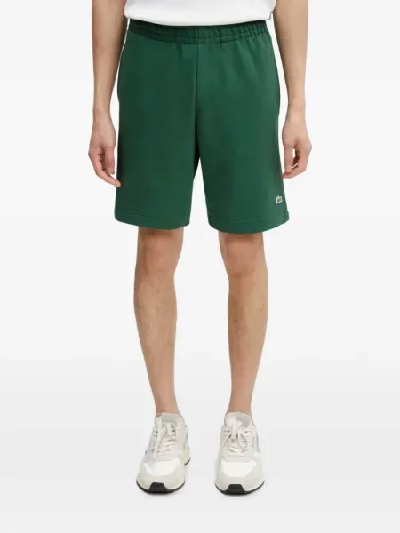 Pantaloni scurți Lacoste cu autograf cu cordon verde