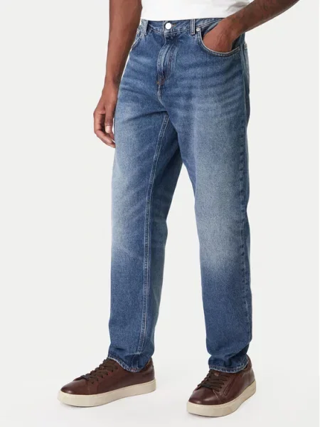 Tommy Hilfiger Jeansy Harlem Tapered Fit niebieski