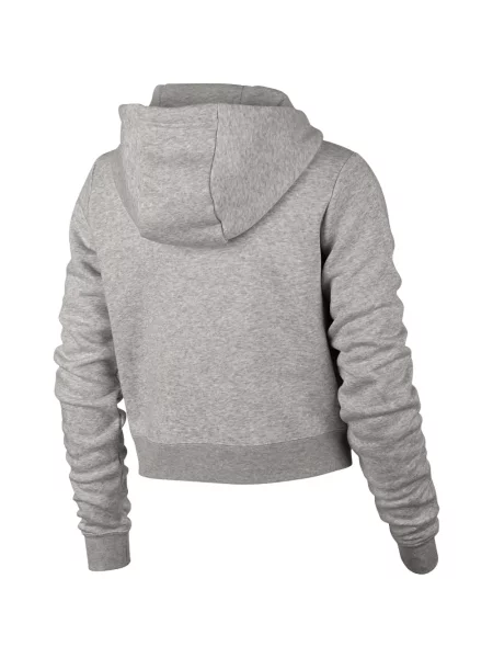 Trčanje majica s kapuljačom Nike od velura visoki struk crna