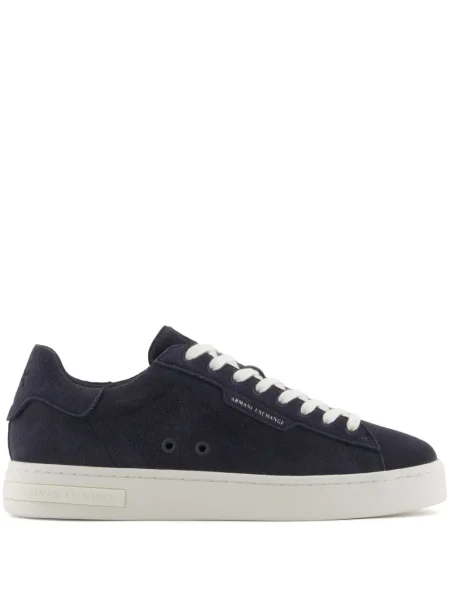 Pantofi loafer Armani Exchange din piele de căprioară albastru