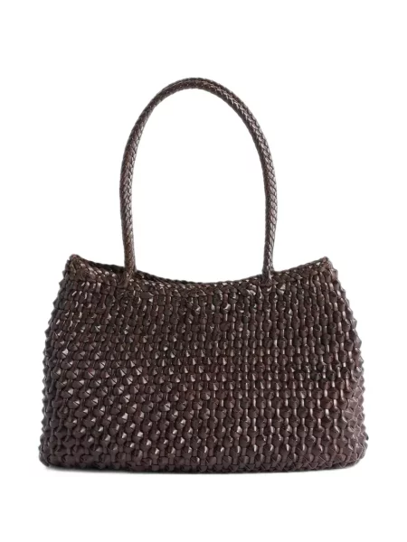Geantă shopper Dragon Diffusion din piele maro