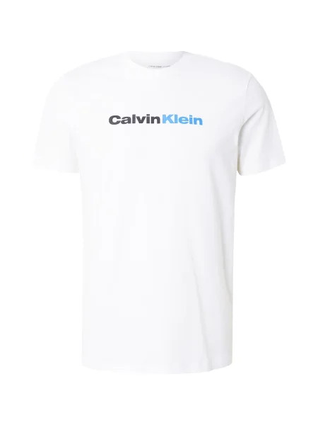 Calvin Klein Jeans Póló WHOLESALE azúr / fekete fehér