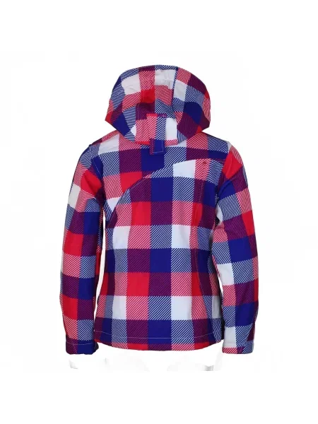 Bluza softshell z nadrukiem dla dziewczynki Peak Mountain Gaveny czerwona