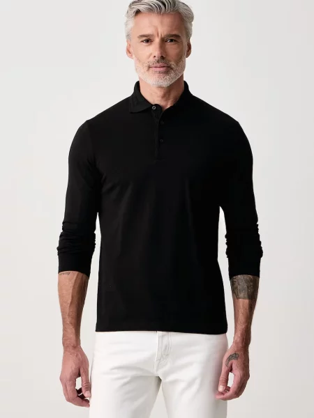 Tricou cu mânecă lungă Karl Lagerfeld negru