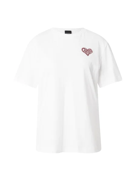 PINKO Tricou STREPITOSO roșu-violet / roşu închis / negru alb