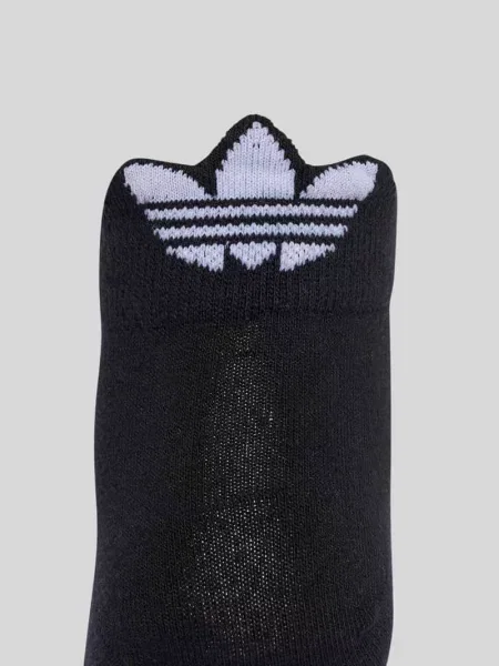 Skarpety z mieszanki bawełny z wyhaftowanym logo Adidas Originals czarne