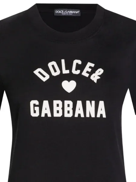 Raštuotas marškinėliai Dolce & Gabbana juoda