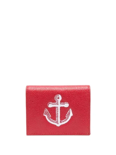 Portofel Thom Browne cu broderie din piele