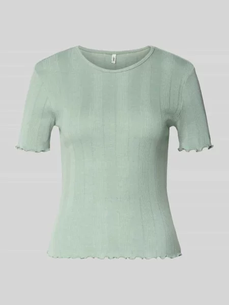 T-shirt o kroju slim fit z mieszanki bawełny model TENNA' Only
