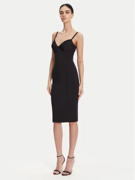 Elisabetta Franchi Sukienki Kobieta XL sukienka midi czarny