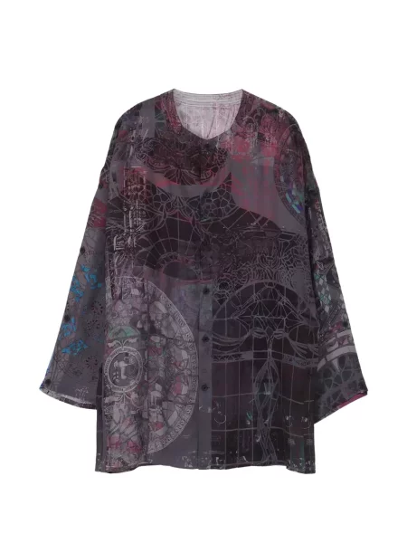 Cămașă Yohji Yamamoto cu imagine gri