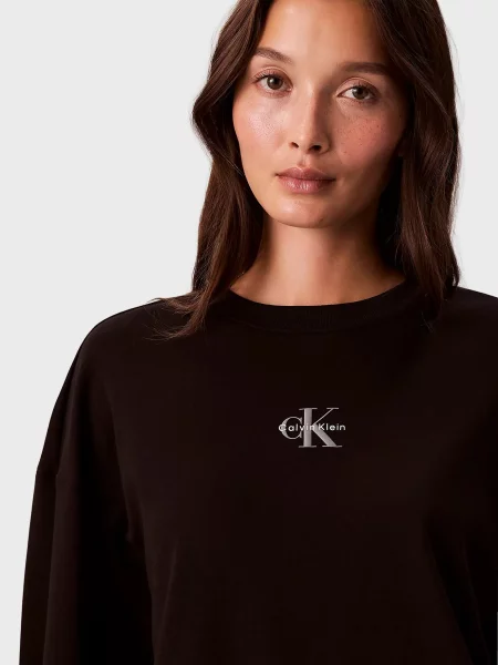 Лонгслив Calvin Klein Jeans черный
