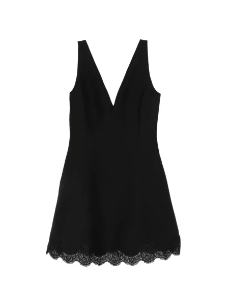 Rochie Valentino Garavani cu decolteu în V din dantelă negru