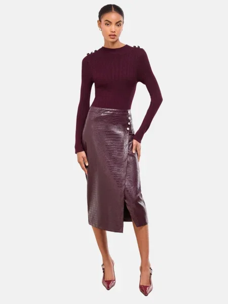 Lipsy Rochie burgundy roșu