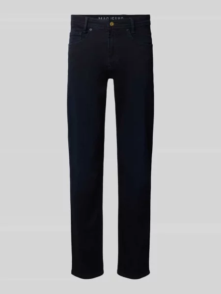 Jeansy o kroju slim fit w stylizowana na denim w odcieniu dark-wash model Arne' Mac granatowe