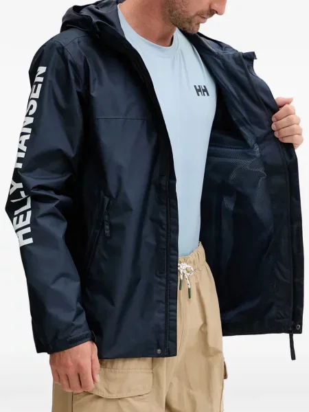 Geacă Helly Hansen cu glugă cu imagine albastru