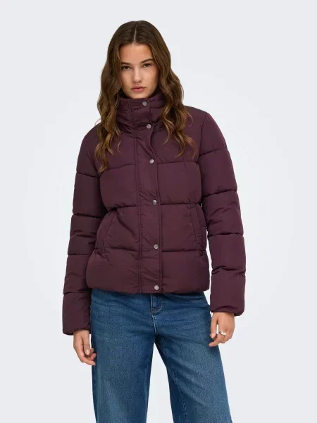Демісезонна куртка Only NEWCOOL PUFFER JACKET бордовий