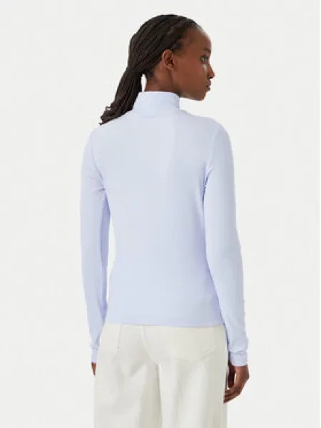 Calvin Klein Jeans majica dugih rukava ženska s pamukom ljubičasta